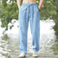 BreezeFlow Cotton Linen Relaxed Loose Fit Breathable Pants for Men