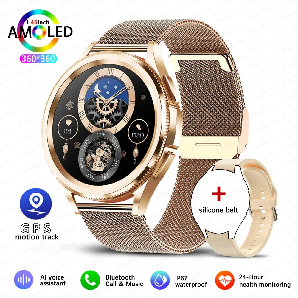 Classic Bluetooth Call Health Monitoring Smartwatch For Android & iOS
