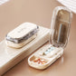 Japanese Smart Pills Splitter (Halved / Quartered) with Storage Organizer