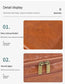 Premium Faux Leather Large Capacity Water-Resistant Travel Toiletry Bag