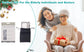Rechargeable HD x4 Folding Elderly Reading Magnifier with LED Lights