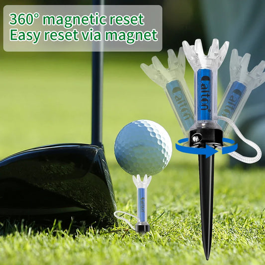 Caiton Magnetic 360° Zero-Bend Reusable Golf Tee Set (5pcs)