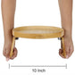 Practical Comfort Clip-On Tray Natural Bamboo Sofa Armrest Try