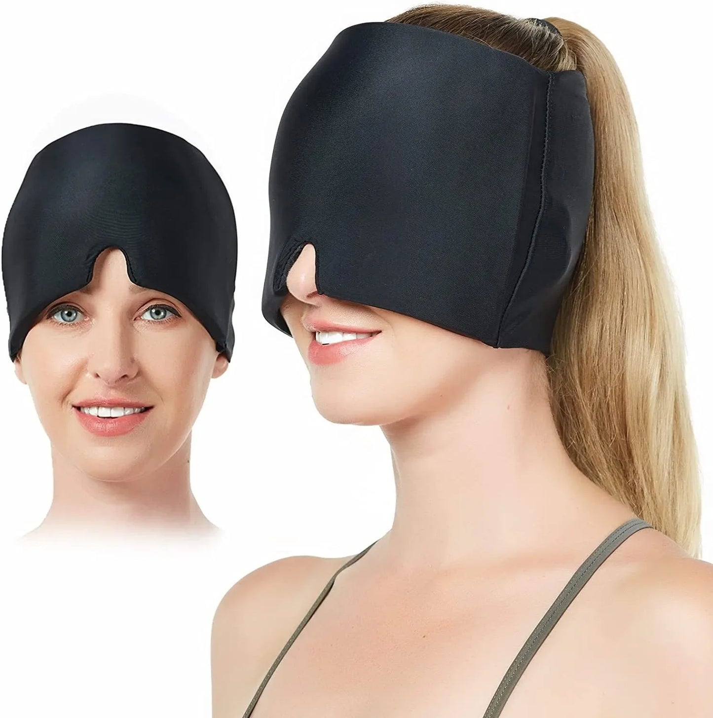 Cold Therapy Headaches & Migraines Pain & Stress Relief Ice Cap / Eye Mask