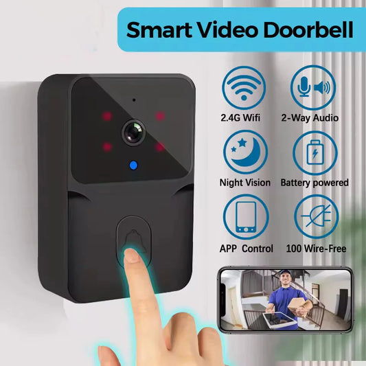 Smart WiFi Two-Way Intercom Night Vision & Motion Detection Video Wireless Doorbell