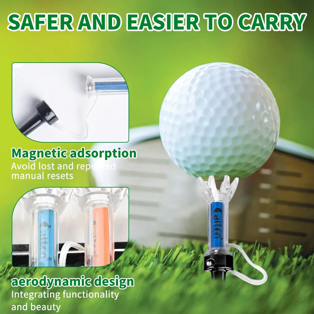 Caiton Magnetic 360° Zero-Bend Reusable Golf Tee Set (5pcs)