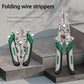 SmartFold Foldable Multi-Function Pulley Design Wire Stripper and Crimper
