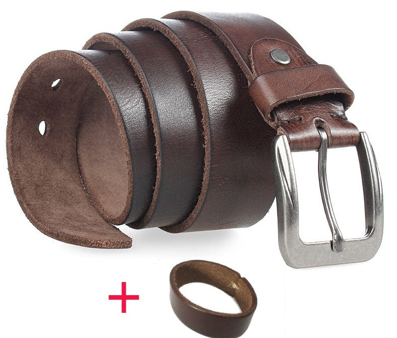 MEDYLA™ Vintage Pin Buckle Design Genuine Leather Belts