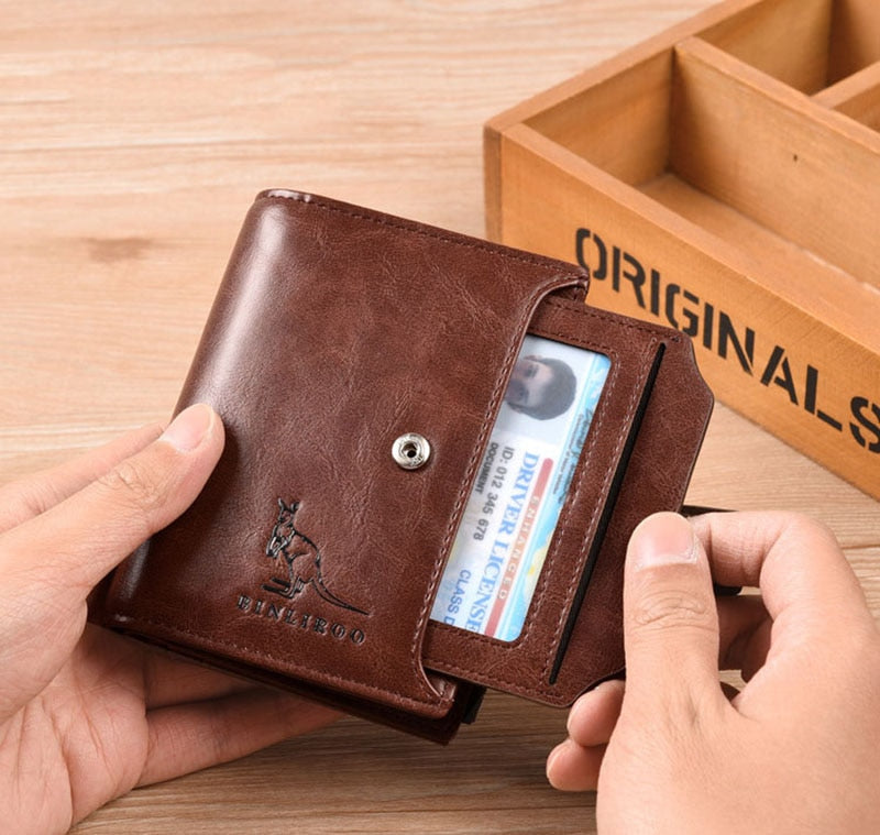 RFID Blocking Large Capacity Men's Wallet