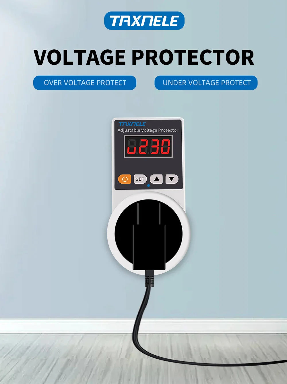 Automatic Smart Voltage Socket  Protector with LED Display