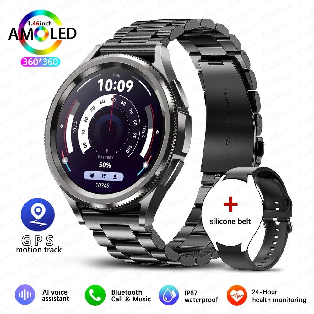Classic Bluetooth Call Health Monitoring Smartwatch For Android & iOS