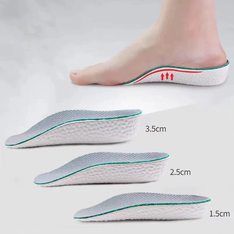 Height Increase Arch Support Memory Foam Orthopedic Insoles