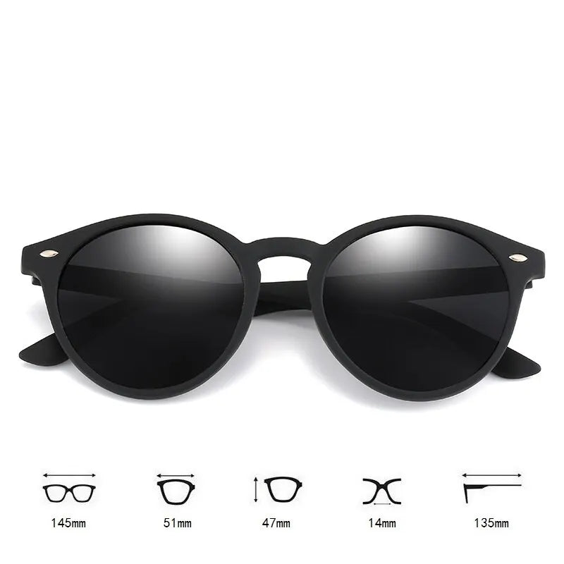 RetroRound Designer Polarized Driving Sunglasses UV400