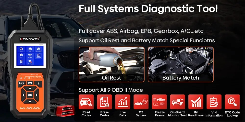 KONNWEI OBD2 Diagnostic Car Scanner