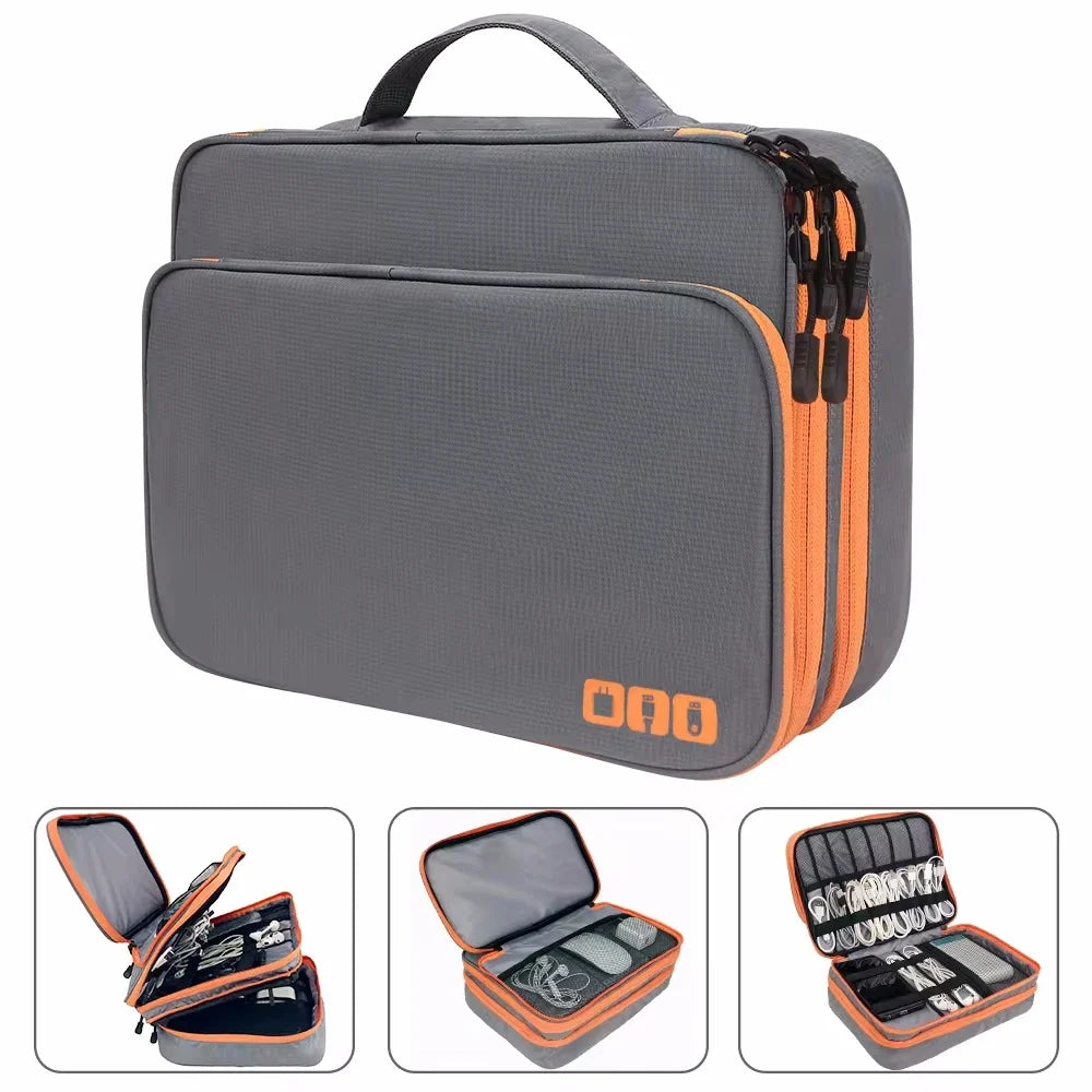 SmartPack – A three-layer Padded Multi-Compartment Waterproof Tech Organizer