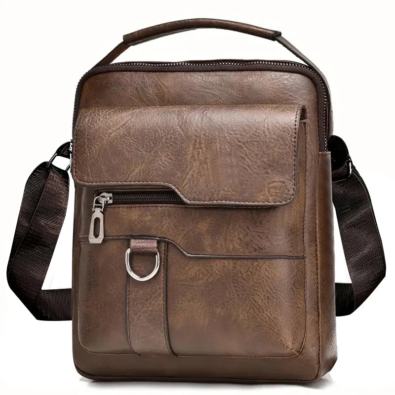 Vintage Textured Messenger Bag – Lightweight Compact & Practical