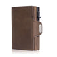 Pop-Up RFID Protection Genuine Leather Wallet
