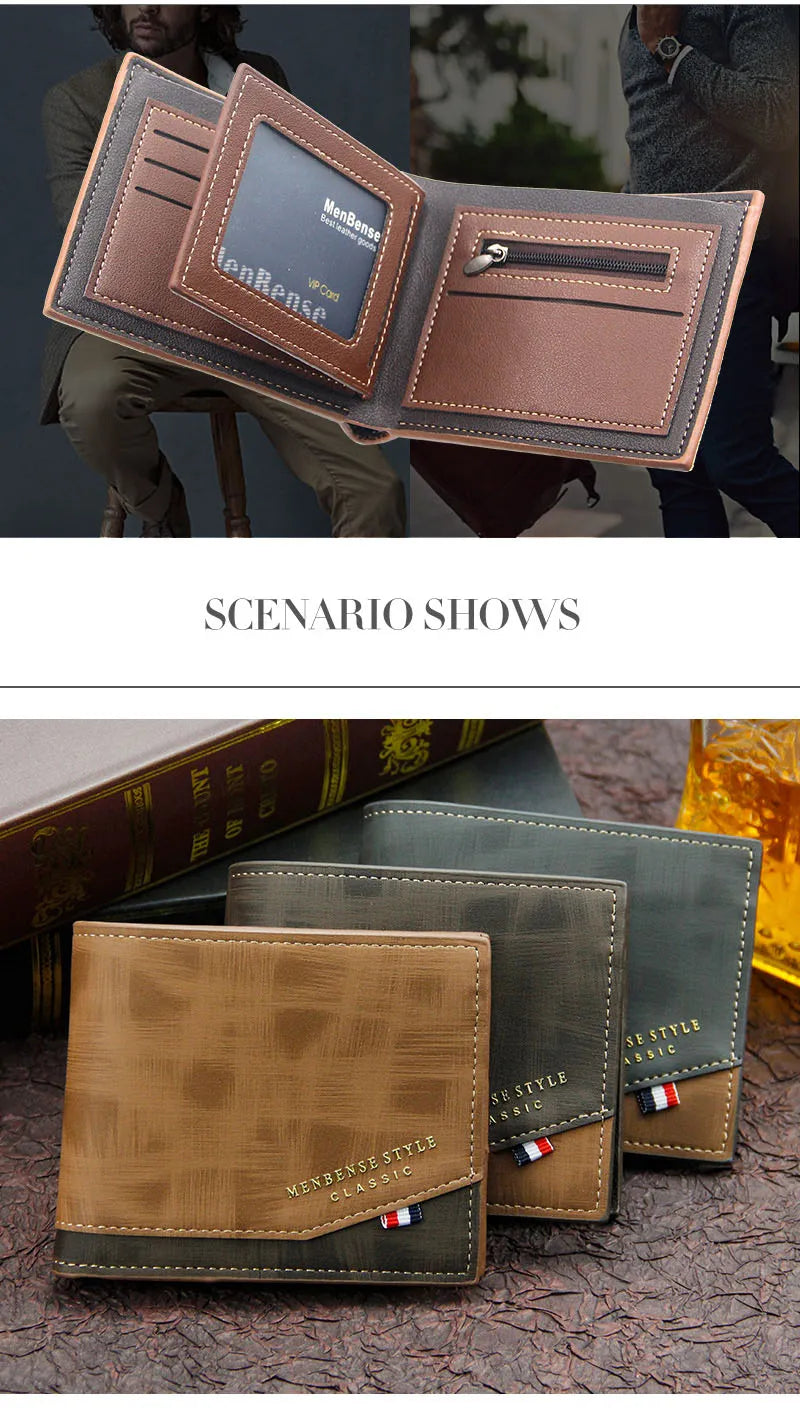 Short Slim Coin Pocket Classic Men Wallets