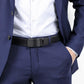 Holes-Free One-Handed Operation Micro-Adjustable Genuine Leather Belt