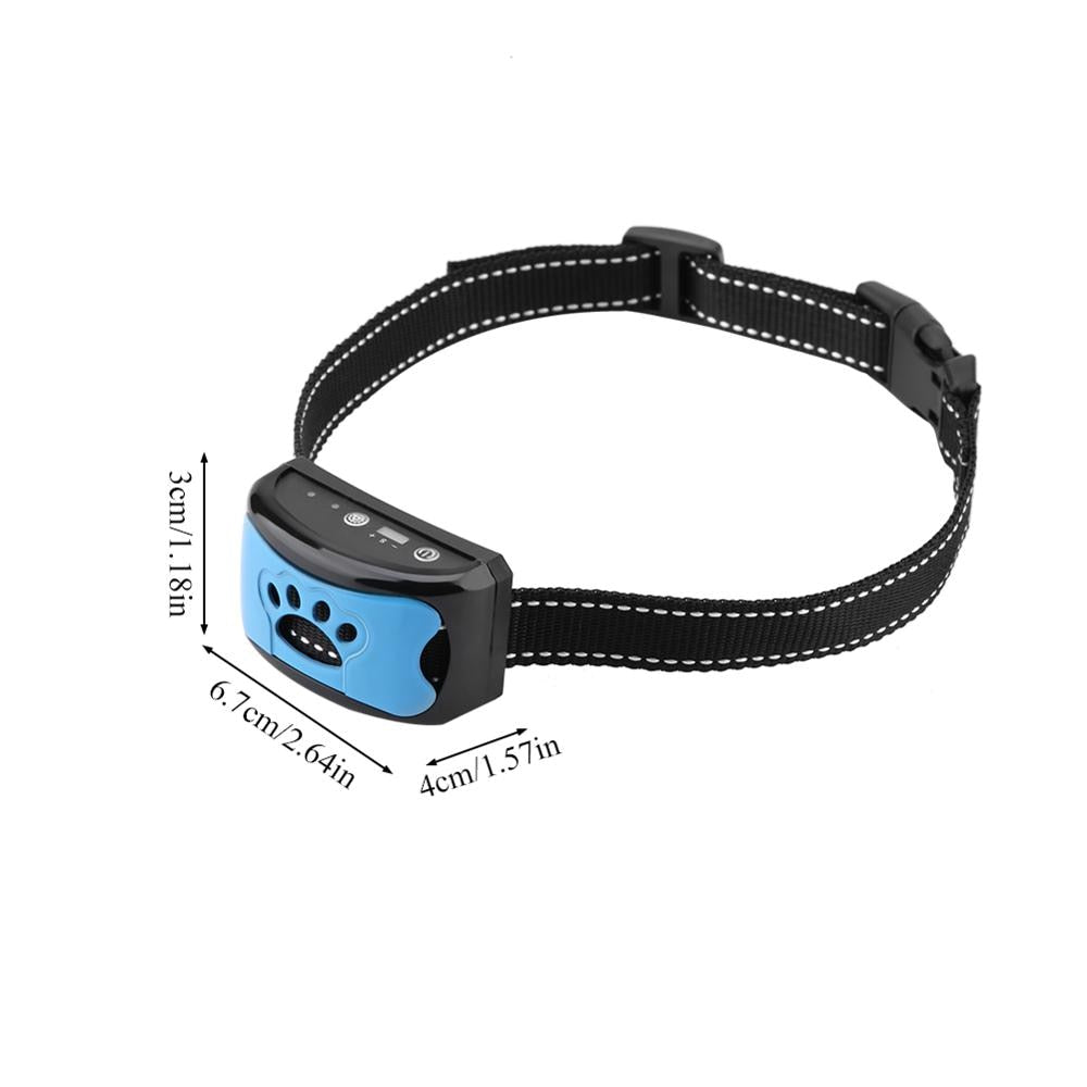 Ultrasonic+Vibration Dog Anti Barking Training Collar (NO Electroshocks)