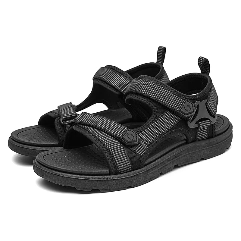 Extraordinary Comfort Lightweight & Flexible Non-Slip Waterproof Hoop & Loop Sandals