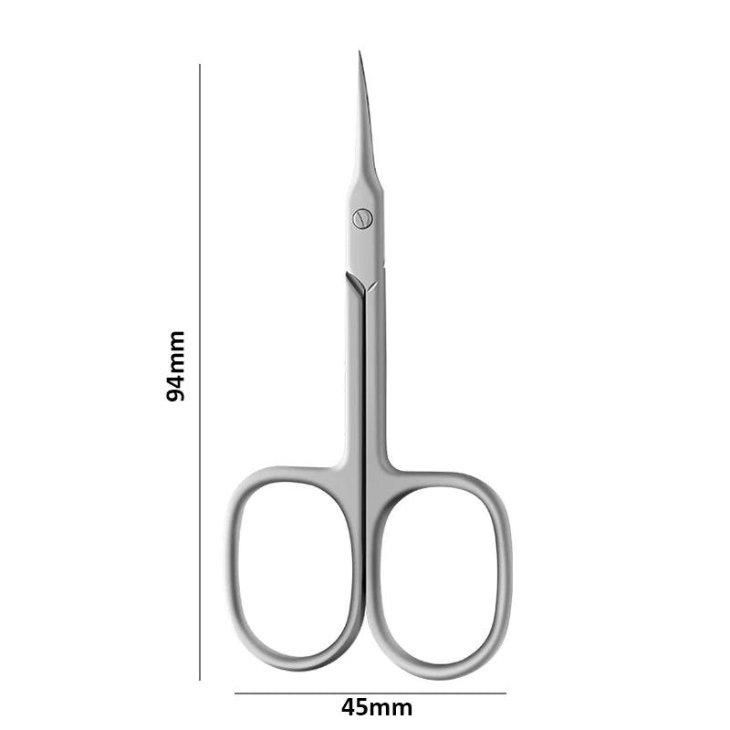 Professional Medical-Grade Stainless Steel Thin Blade Cuticle Scissors