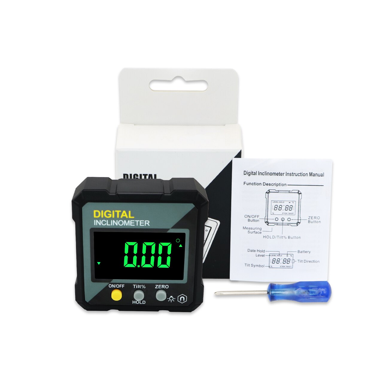 Digital Magnetic Inclinometer / Angle Finder