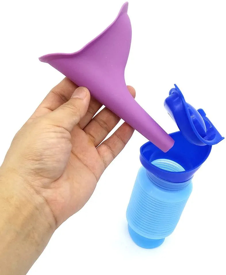 Female Portable Urine Mini Toilet Combo Set