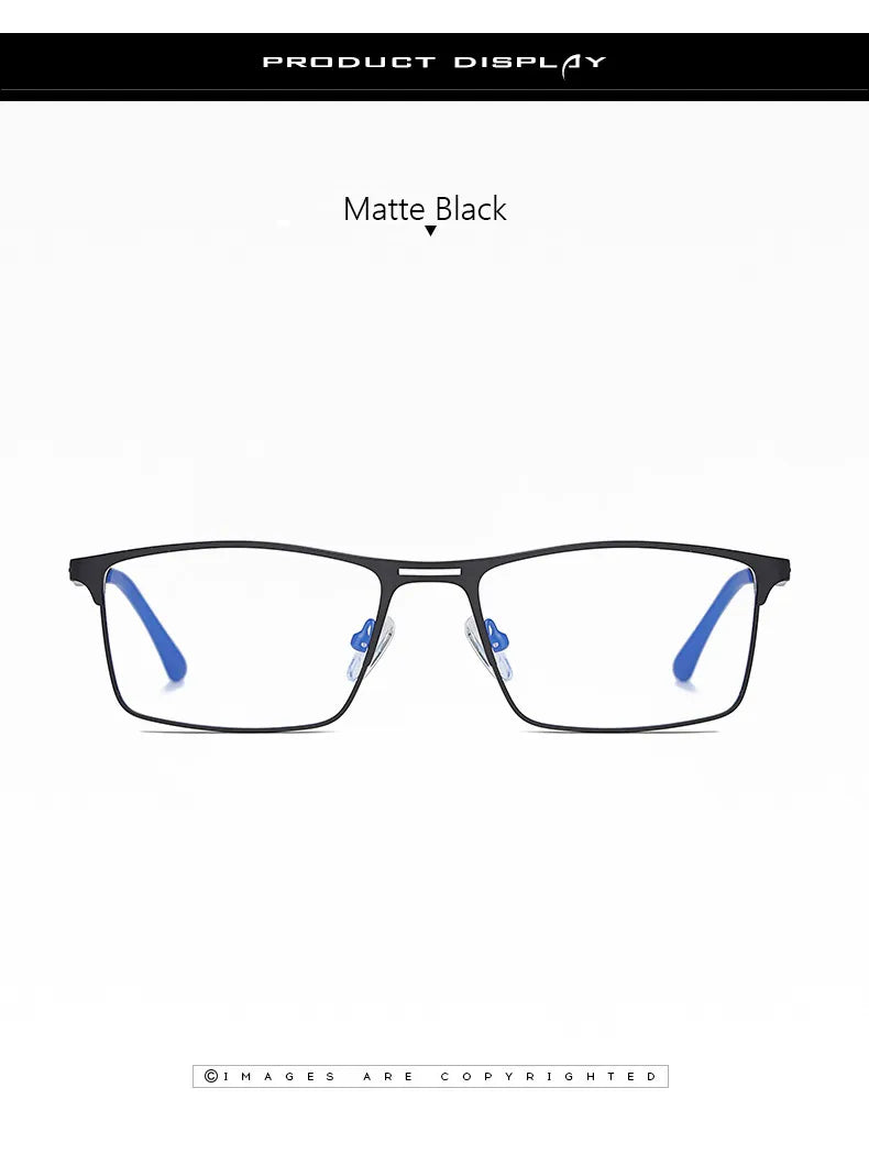 Metal Frame Blue Light Blocking Reading Glasses