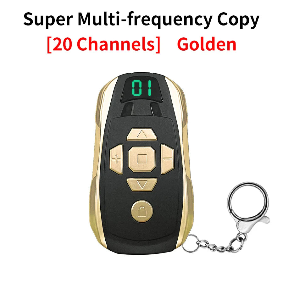 GateMaster 20-Channel Rechargeable 300–915MHz Frequency Smart Remote Duplicator