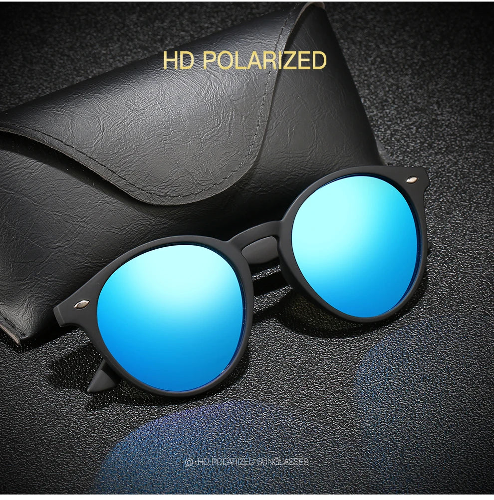 RetroRound Designer Polarized Driving Sunglasses UV400
