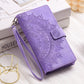 Full Screen Protection Deluxe Zipper Wallet Case with Foldable Kickstand for iPhone