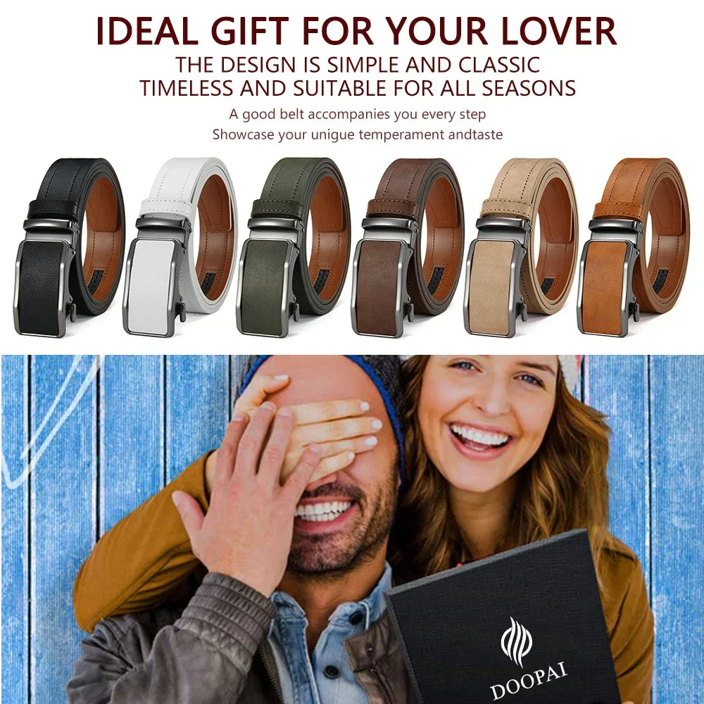 One-Handed Operation Automatic Buckle Holes-Free Micro-Adjustable Belt