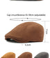Vintage Suede-Look Flat Cap for Autumn & Winter