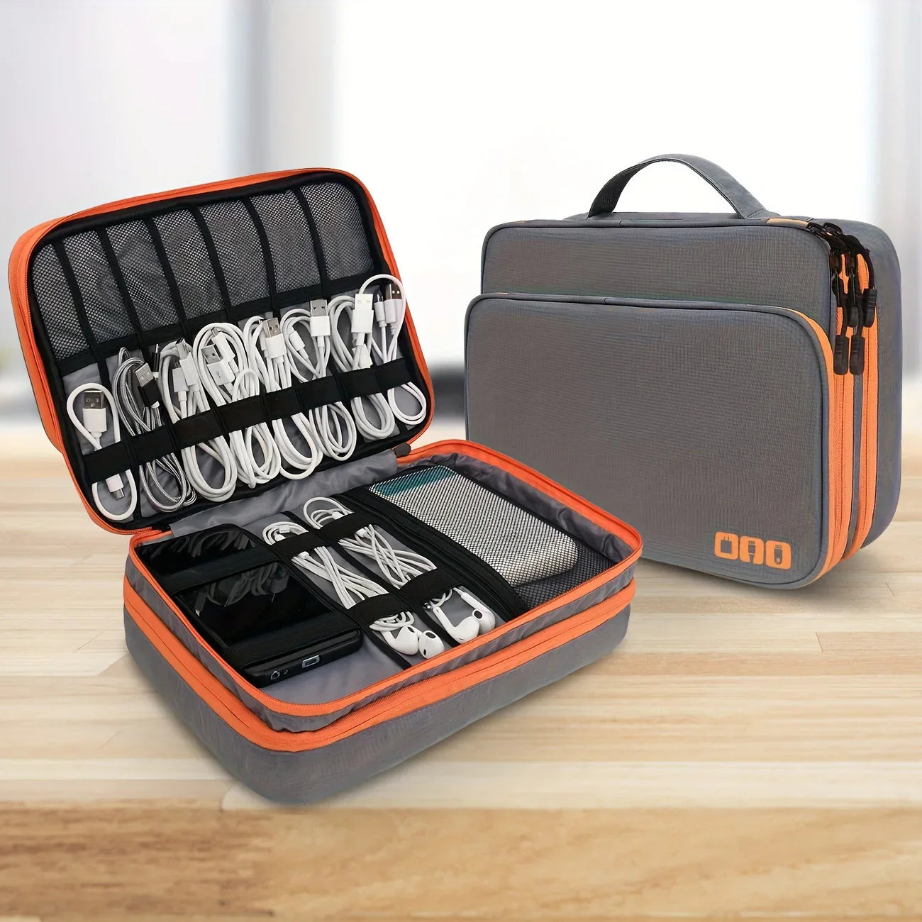SmartPack – A three-layer Padded Multi-Compartment Waterproof Tech Organizer