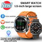 SeniorSafe Large Display Health Monitoring & Emergency SOS Senior Friendly Smartwatch