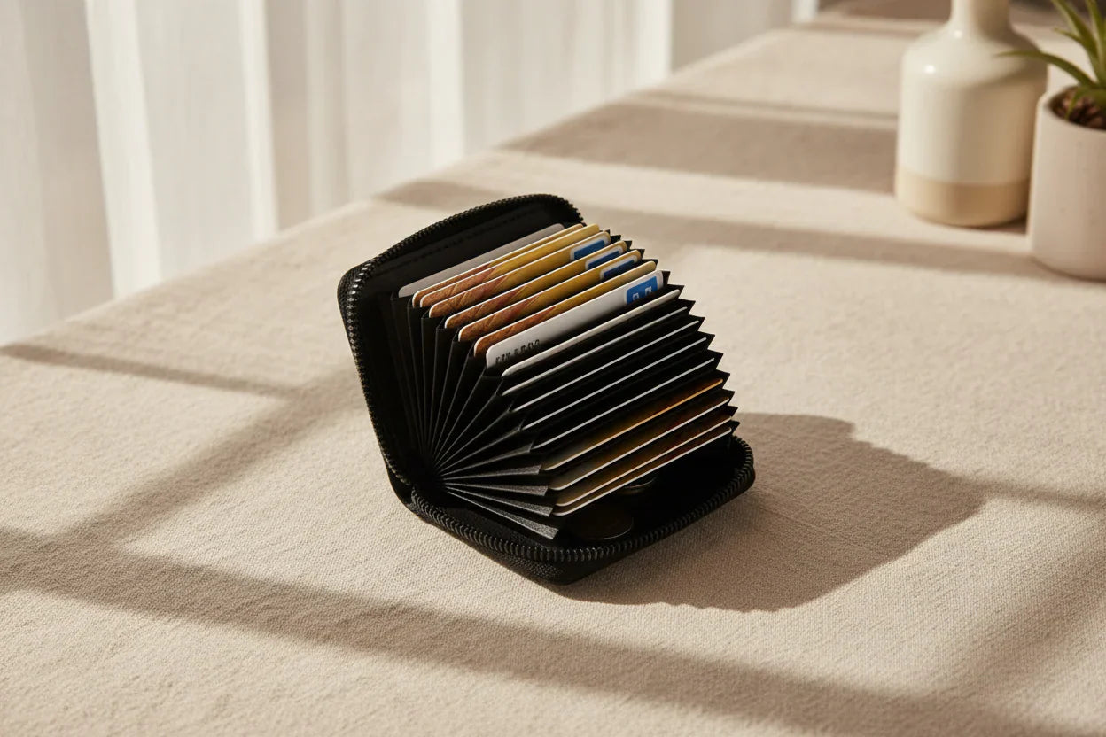 Multi Slot Korean Style 20 Cards Compact Wallet for Men