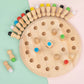 Wooden Memory & Focus Brain Boosting Peg Puzzle Game for Seniors