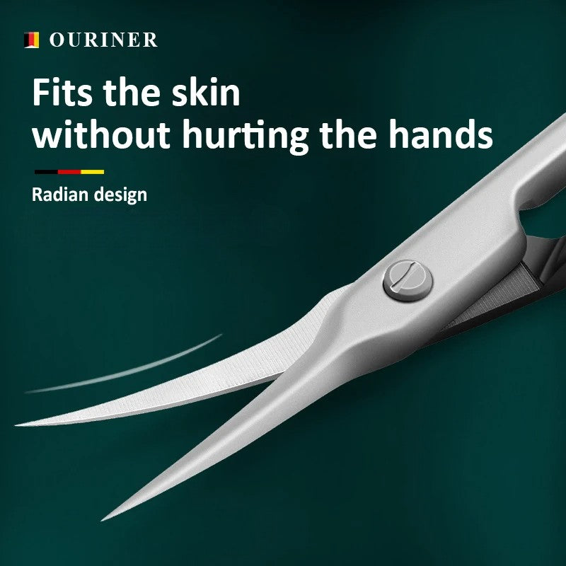 Professional Medical-Grade Stainless Steel Thin Blade Cuticle Scissors