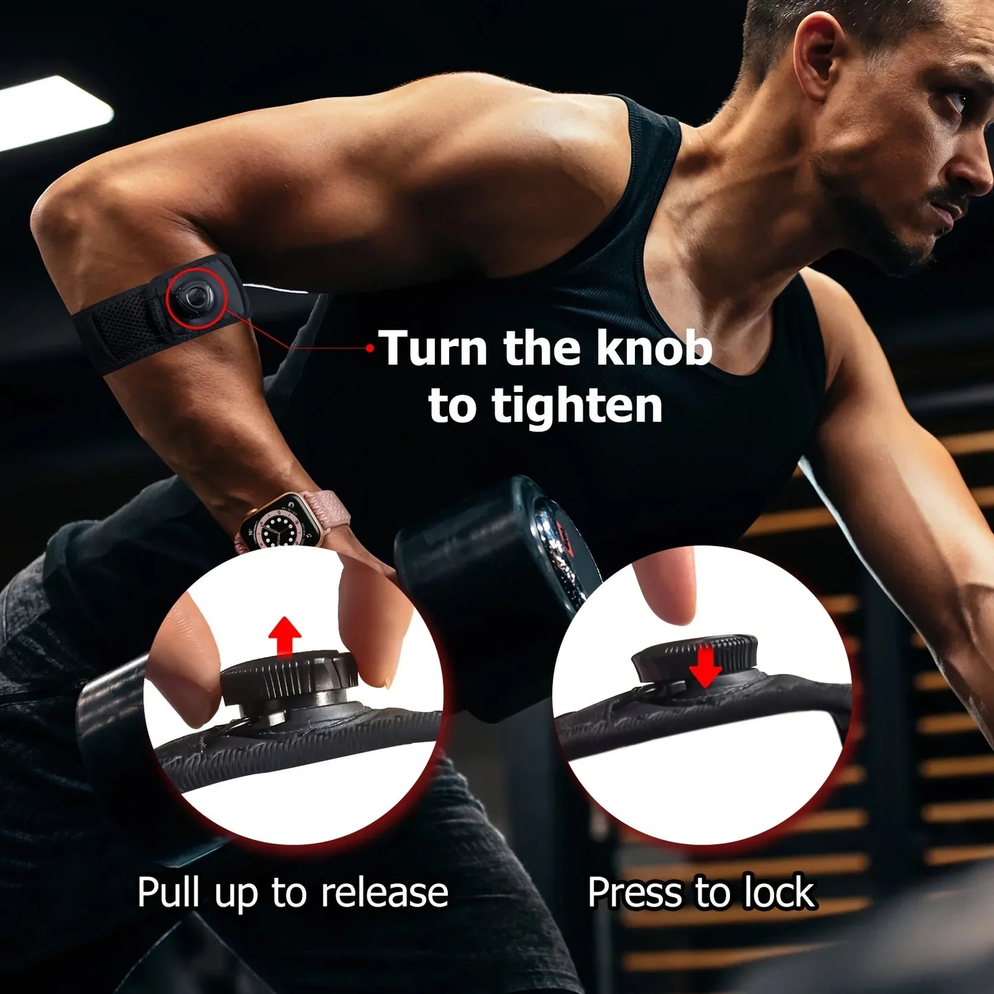 BOA-Style Closure One-Hand Adjustment Even Compression Elbow Brace