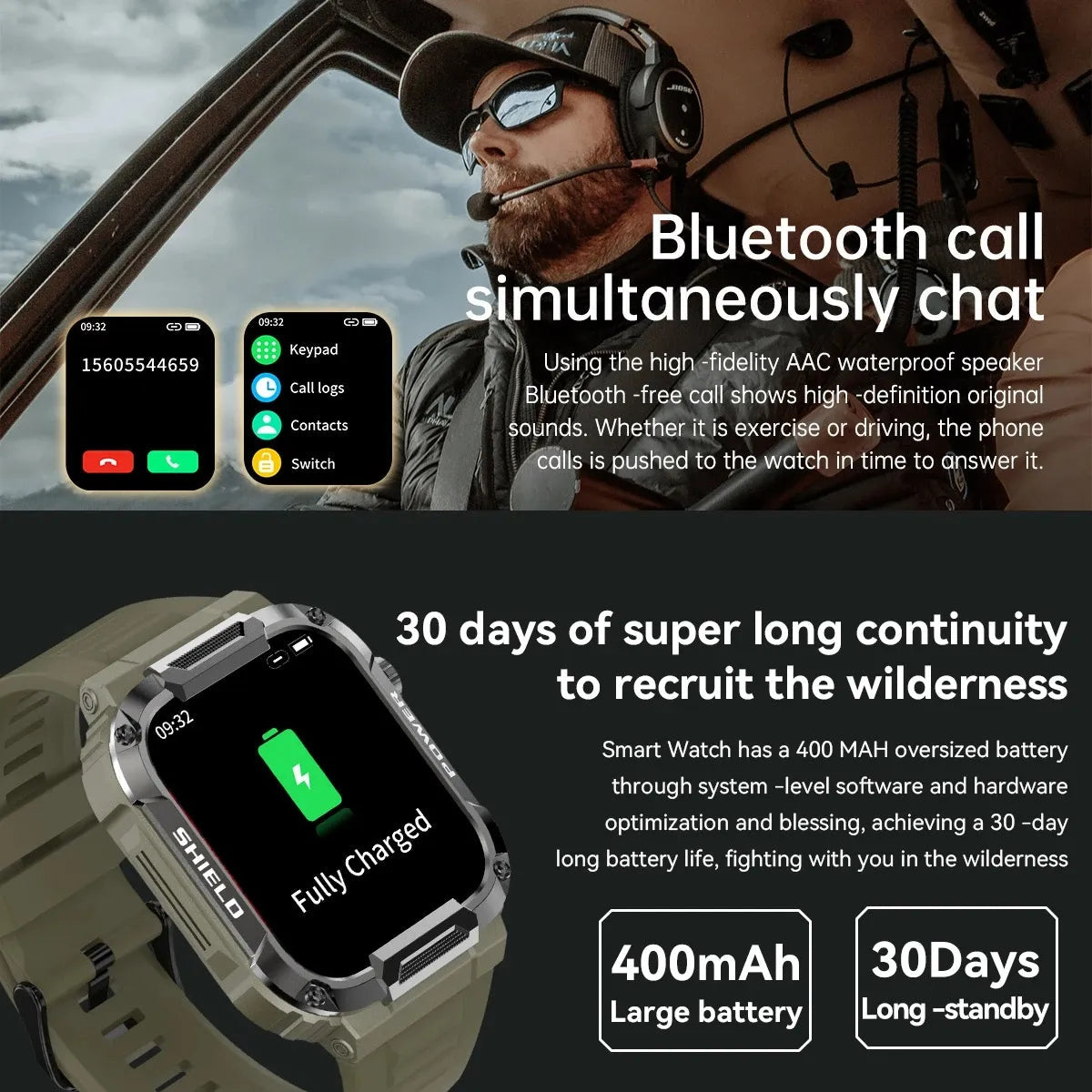 Robust Extremely Durable Waterproof Smartwatch