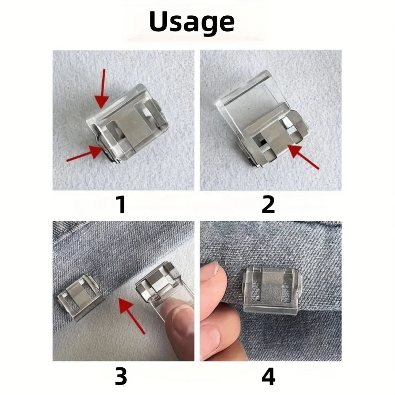 No-Sew Pant Length Reusable Invisible Adjuster Clip Set (20pcs)