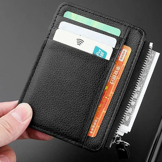 SlimZip Zippered Mini Wallet with Card Slots & Coin Pocket