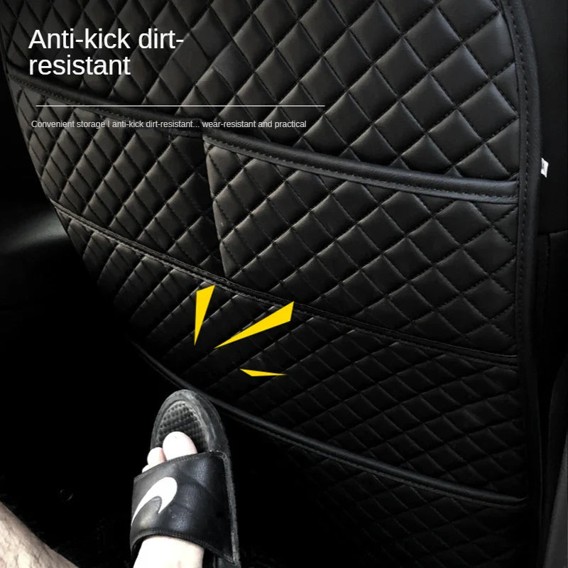 Universal Car Backseat Anti-Kick Protector With Organizer Pockets