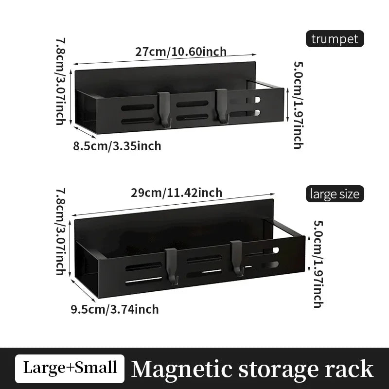 Multifunctional Magnetic (Non-Punching Installation) Storage shelves (2 pcs set )