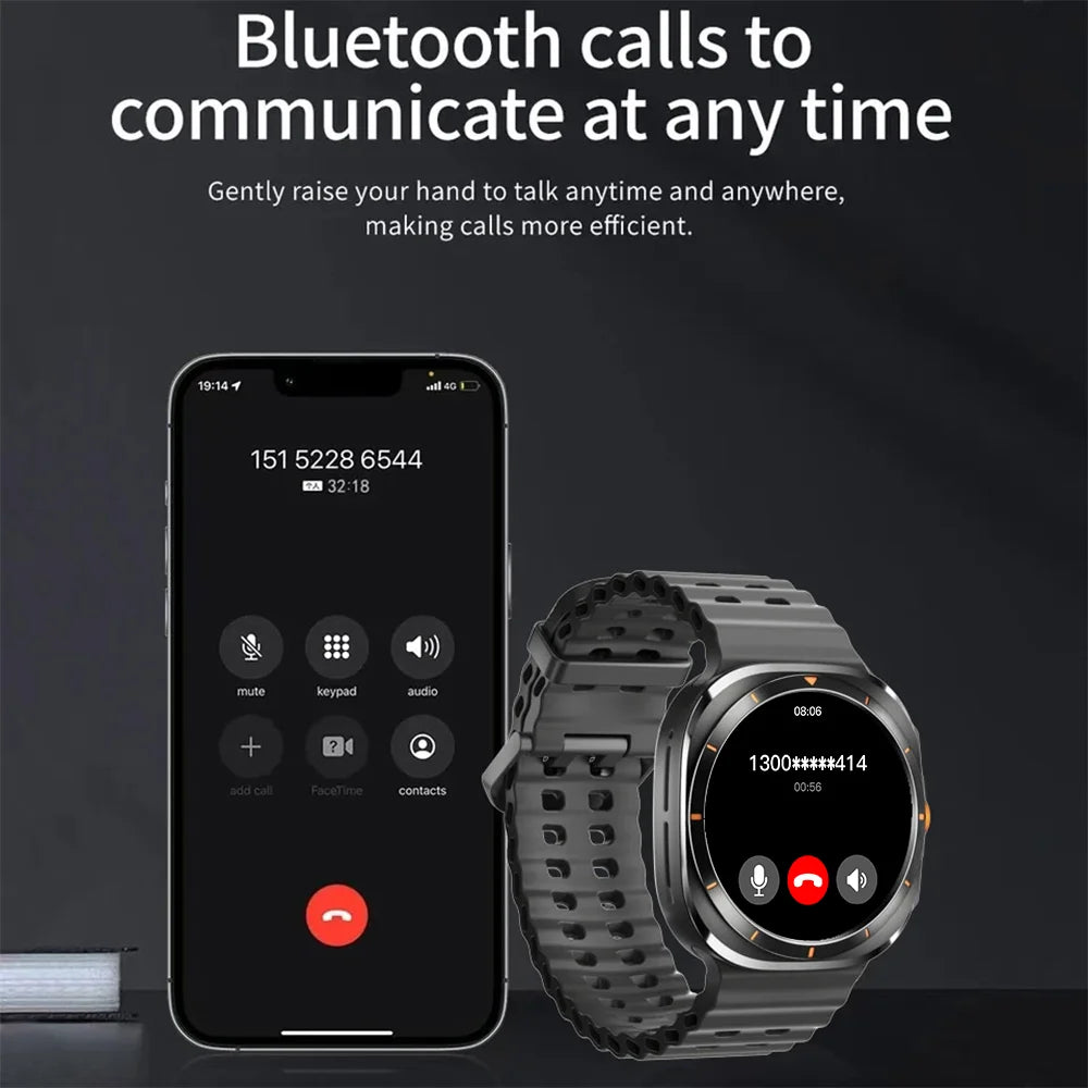 SeniorSafe Large Display Health Monitoring & Emergency SOS Senior Friendly Smartwatch