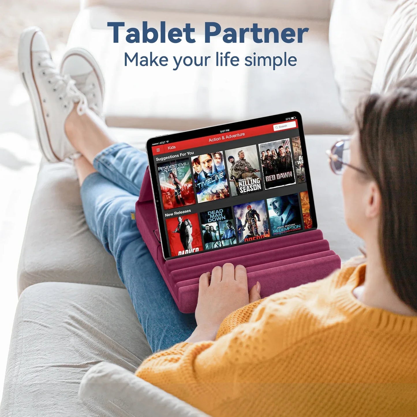 ComfortView Deluxe Multi-Angle Universal Tablet Pillow Holder