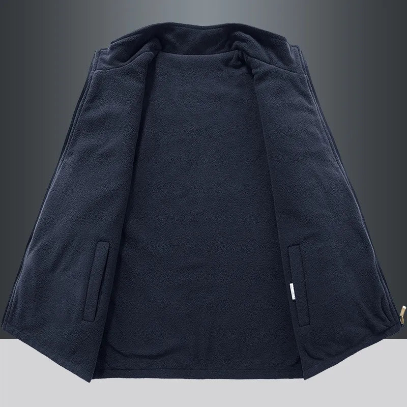 Casual Thermal Double-Sided Wear Multi-Pocket Men's vest