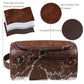 Premium Faux Leather Large Capacity Water-Resistant Travel Toiletry Bag
