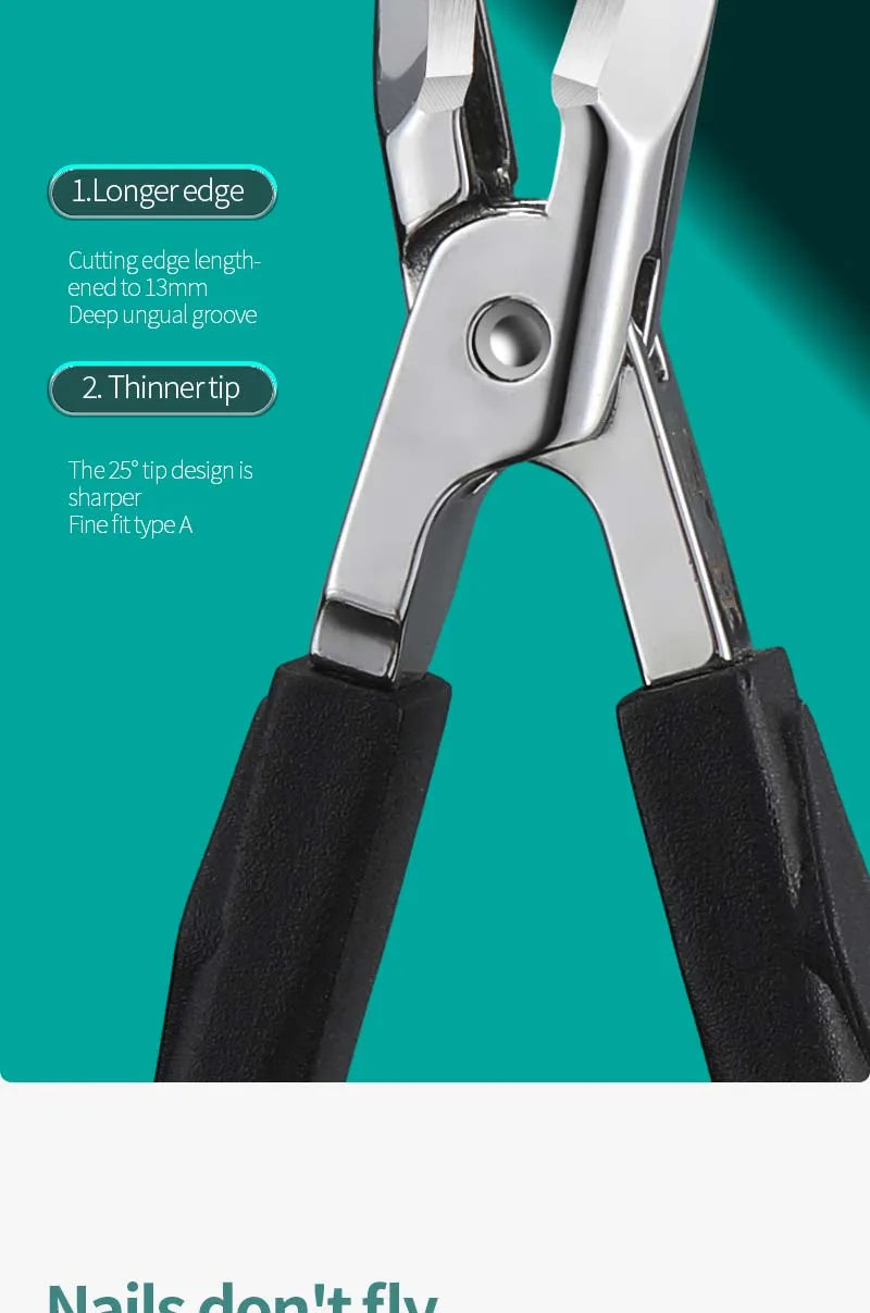 ProBevel 25° Beveled Edge Wide-Opening Anti-Splash Ingrown Nail Trimmer